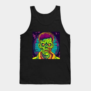 Korean Zombie man in neon lights Tank Top